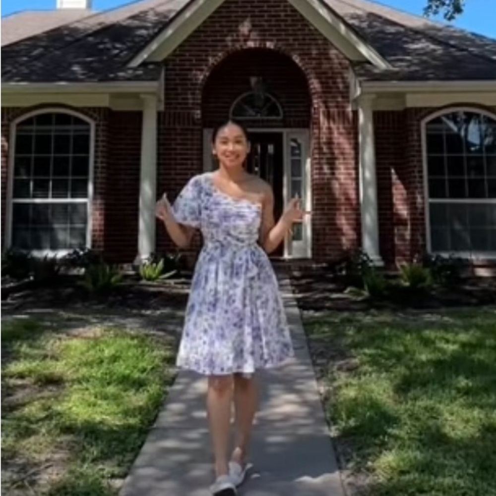 Altar’d State Floral One Shoulder Dress